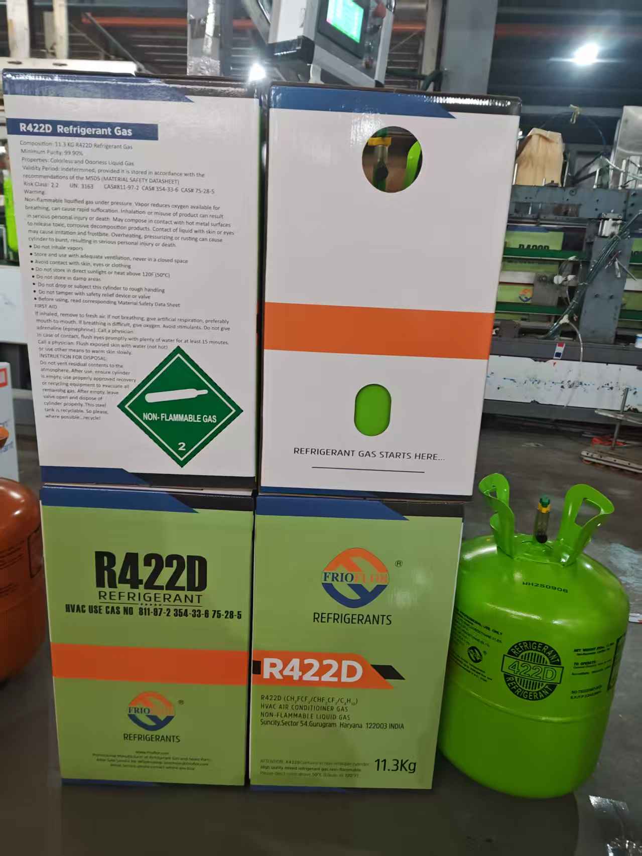 FRIOFLOR produces and exports R422D Refrigerant Gas with OEM Brand FRIOFLOR produces and exports R422D Refrigerant Gas with OEM Brand