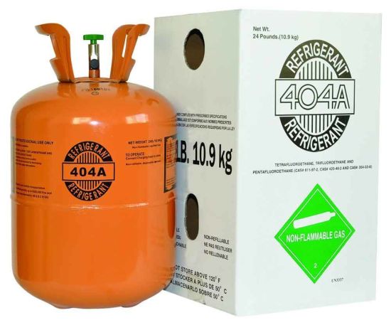 10.9kg Freon Gas R404A, High Purity Refrigerant Gas R404A