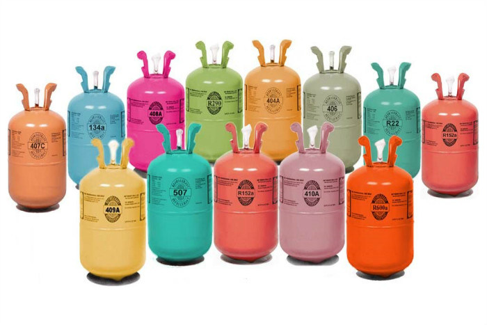 Different kinds of refrigerant freon gas