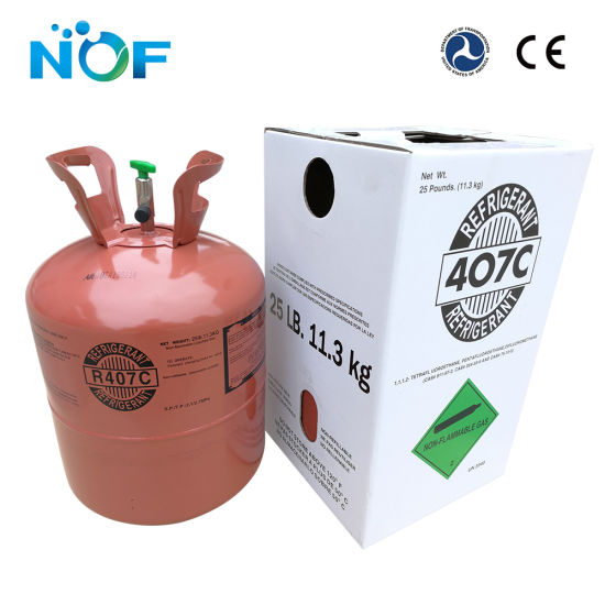 11.3kg Freon Gas R407c, Mixed Refrigerant Gas R407c