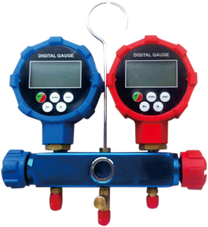 2-Valve Refrigerant Control Usage Manifold Pressure Gauge