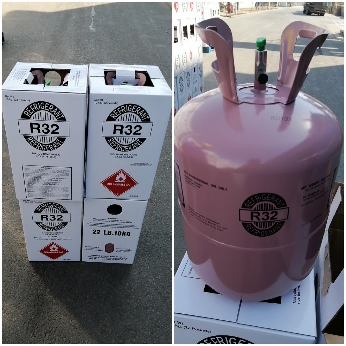 R32 refrigerant gas is normally sold by 7KG or 10KG bottles.