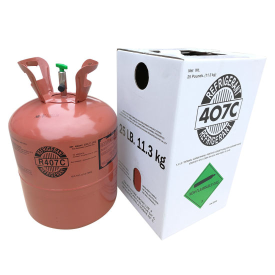 10kg Ce Refillable Cylinder Packing Freon Gas R407c Refrigerant