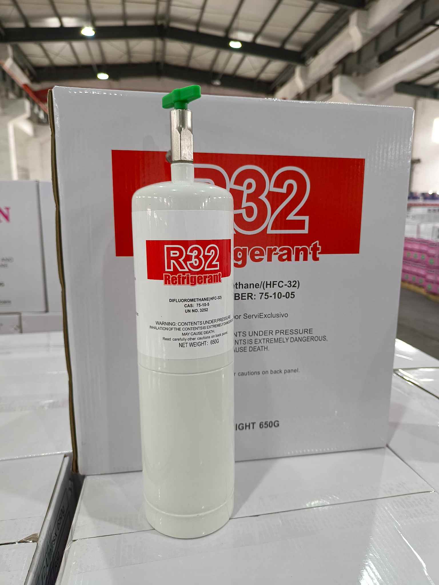 FRIOFLOR Produces R32 in 650g Canister Package In China