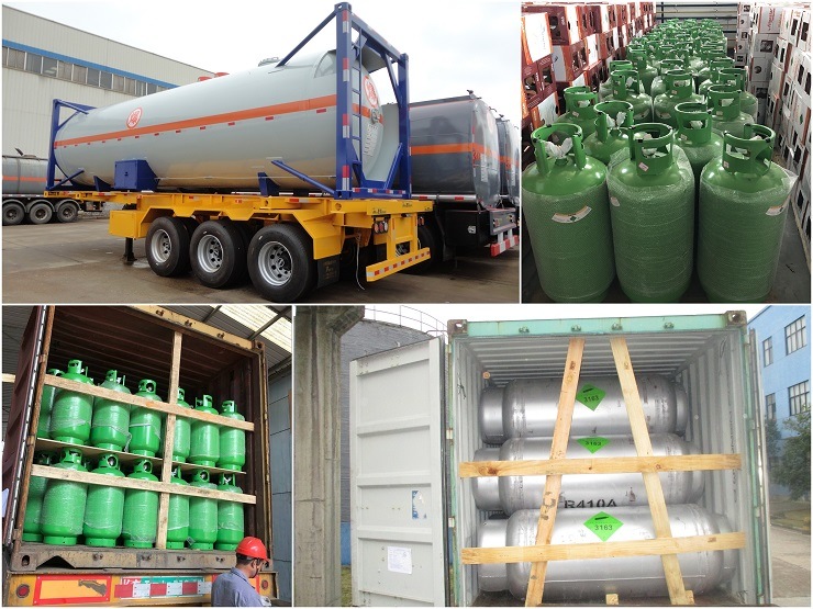10.9kg Freon Gas R404A, High Purity Refrigerant Gas R404A