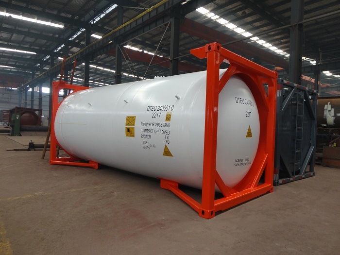 an ISO tank is the biggest storage to ship R410a gas