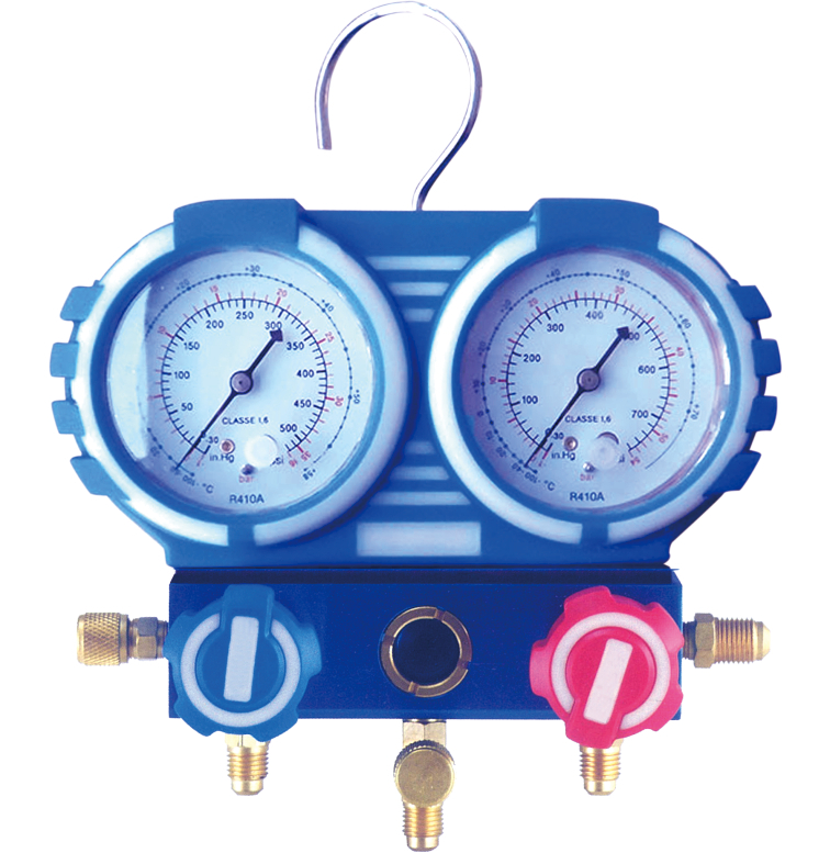 High Quality OEM Single or Double Valve Refrigerant Manifold Pressure Gauge