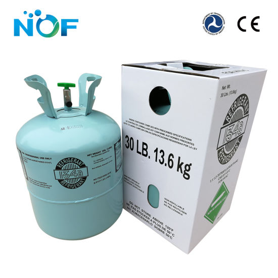 Factory Price 13.6kg Disposable Cylinder R134A Refrigerant Gaz