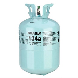 R134a refrigerant in disposable cylinder
