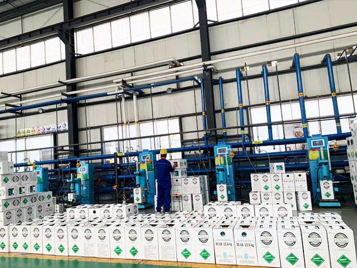 factory filling plant for freon gas